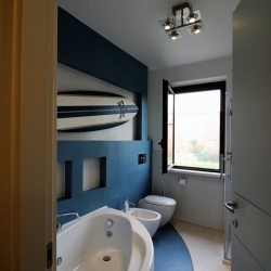 Bagno con resina
