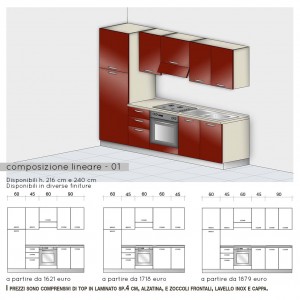 Cucina lineare - modello base